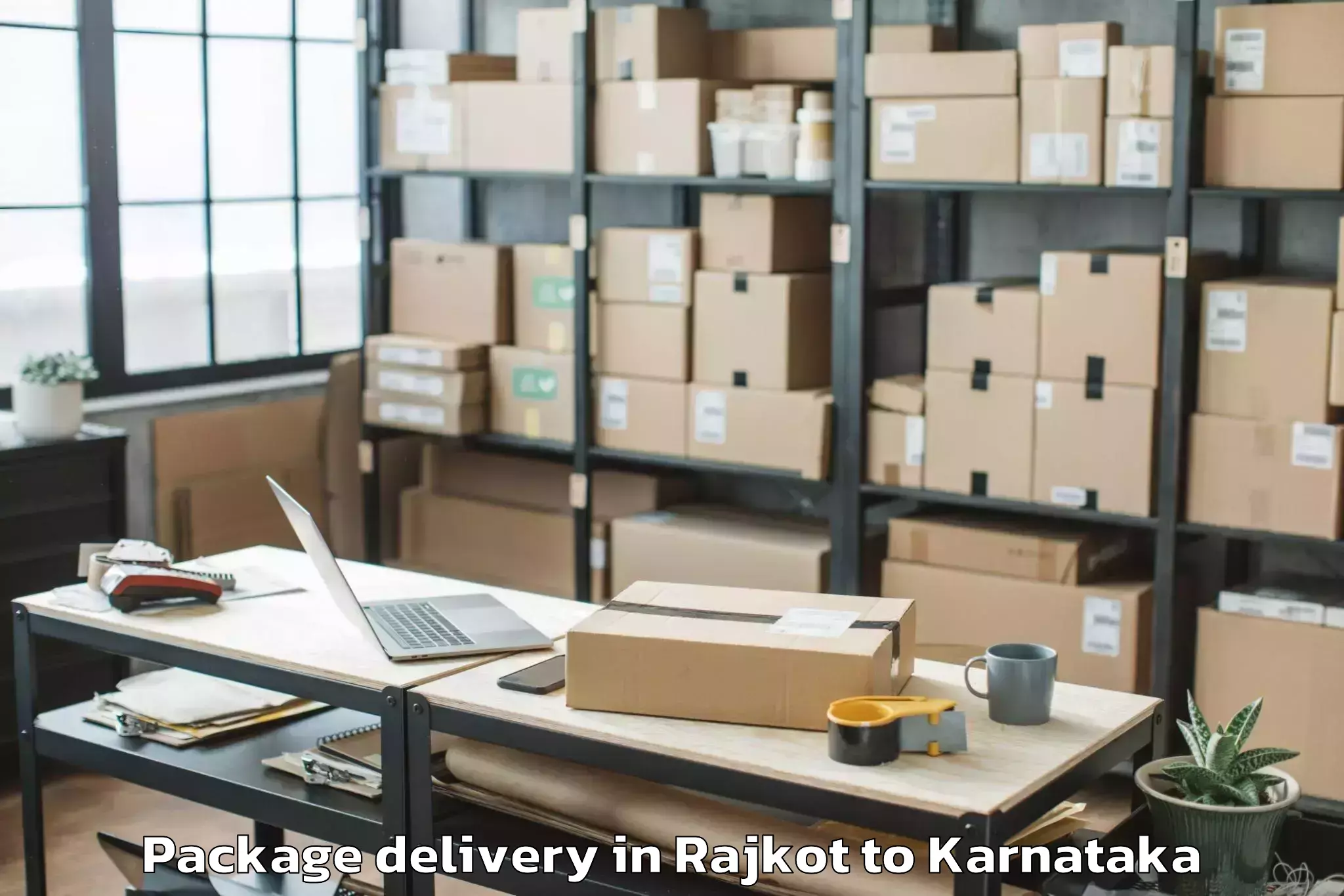 Easy Rajkot to Mahalingpur Package Delivery Booking